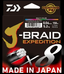 Daiwa J Braid Expedition X8 500m Orange