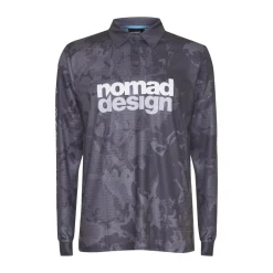 Nomad Design Collared Fishing Jersey Charcoal Camo