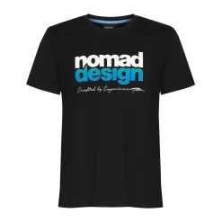 Nomad Design T/S Logo Aqua Fade Black