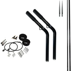 Reelax Drop In Outrigger 3m Glass Poles Kit Black