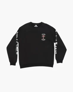 Salty Crew Buggin Out Crew Fleece Jumper Black