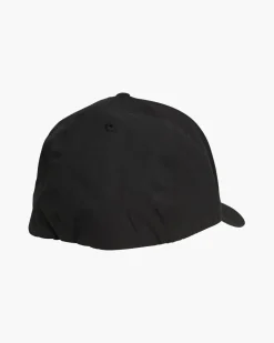 Salty Crew Deep Reach Elastic 6 Panel Hat Black
