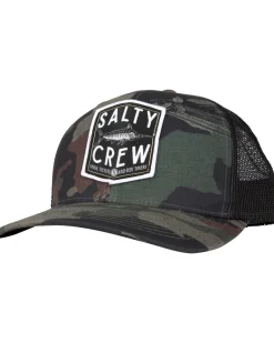 Salty Crew Fishery Retro Trucker Hat Salty Camo
