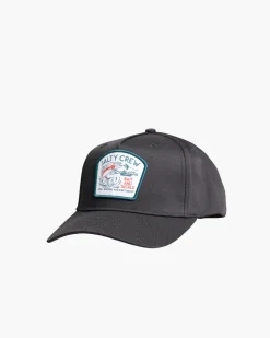 Salty Crew Fly Trap 5 Panel Cap Black