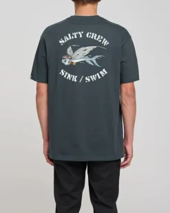 Salty Crew Kamikaze Premium SS Tee Coal