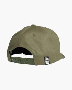 Salty Crew Snap Attack 6 Panel Cap Military