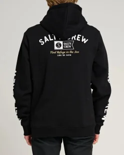 Salty Crew Surf Club Zip Hoodie Black