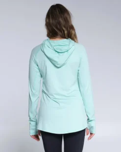 Salty Crew Thrill Seekers Hooded Sunshirt Wmns Seafoam